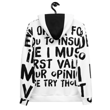 Load image into Gallery viewer, Rear view on hanger, the ChillWave Hoodie displays its brushed fleece interior and double-lined hood, ensuring every detail is crafted for comfort and style.