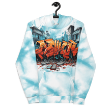 Load image into Gallery viewer, Tie-Dye Graffiti Hoodie: Artistic Expression