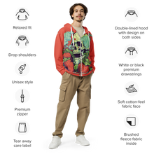 Load image into Gallery viewer, Strawberry Cough Zip-Up Hoodie: Eco-Chic Meets Street Sleek